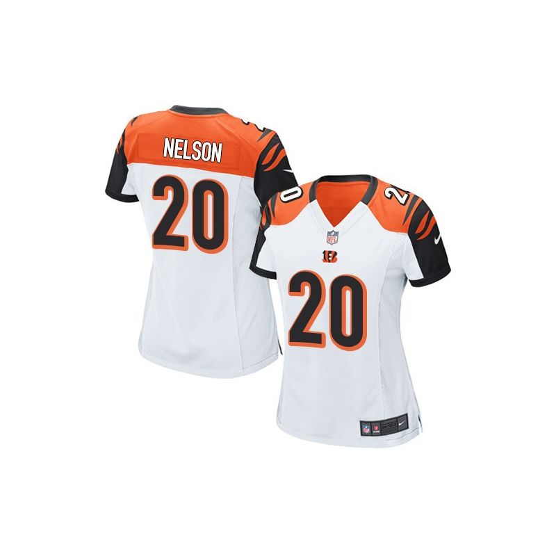 Cheap Reggie Nelson Bengals Women Jersey From China White Game #20