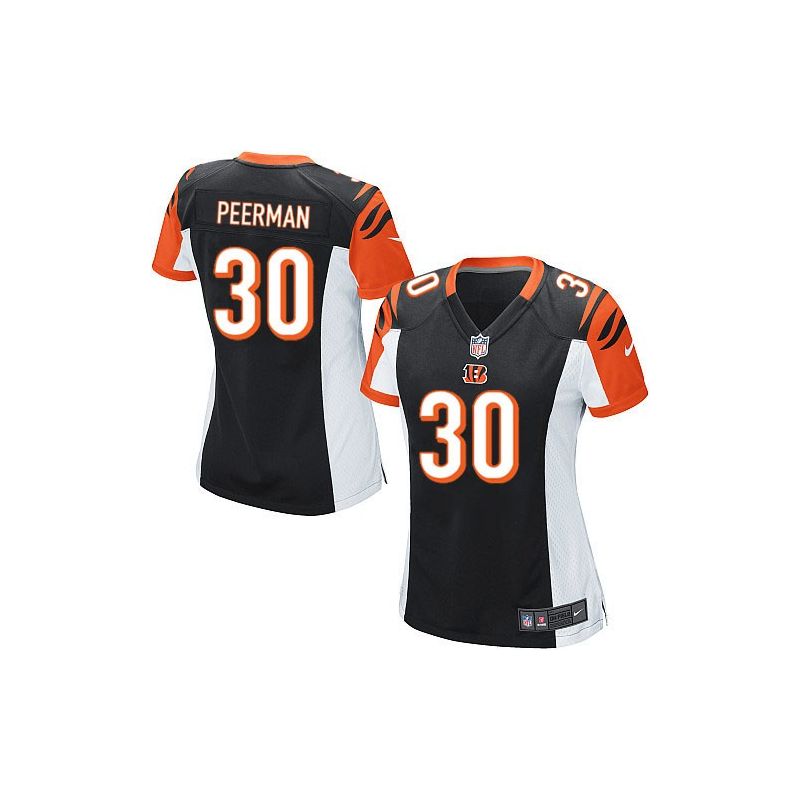 Cheap Cedric Peerman Bengals Women Jersey From China Black Game #30