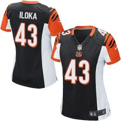 Cheap George Iloka Bengals Women Jersey From China Black Game #43