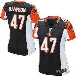 Cheap Paul Dawson Bengals Women Jersey From China Black Game #47