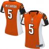 Cheap AJ McCarron Bengals Women Jersey From China Orange Game #5