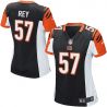 Cheap Vincent Rey Bengals Women Jersey From China Black Game #57