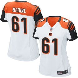 Cheap Russell Bodine Bengals Women Jersey From China White Game #61