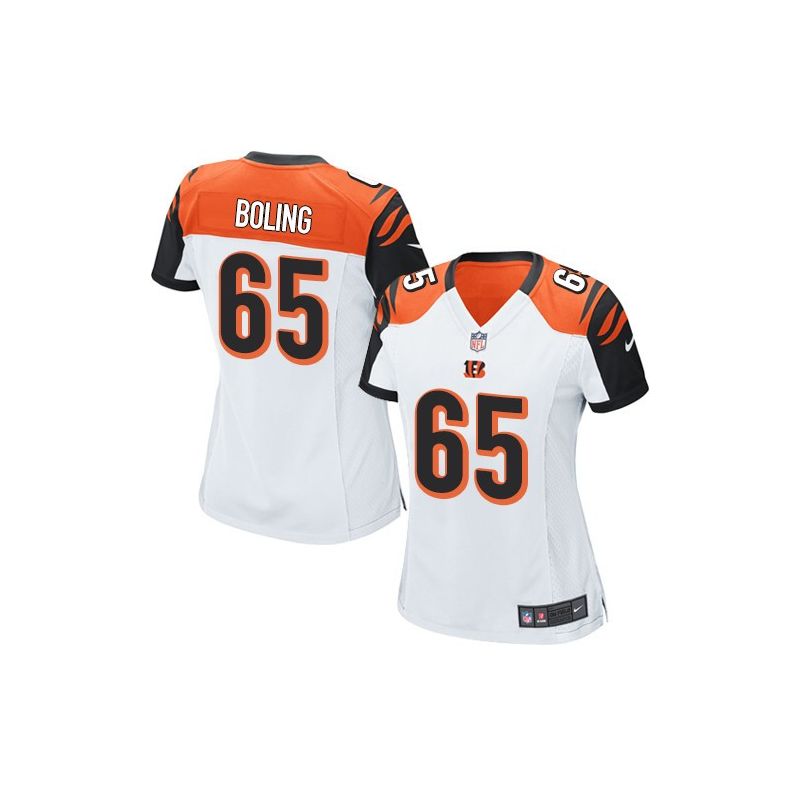 Cheap Clint Boling Bengals Women Jersey From China White Game #65