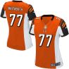 Cheap Andrew Whitworth Bengals Women Jersey From China Orange Game #77