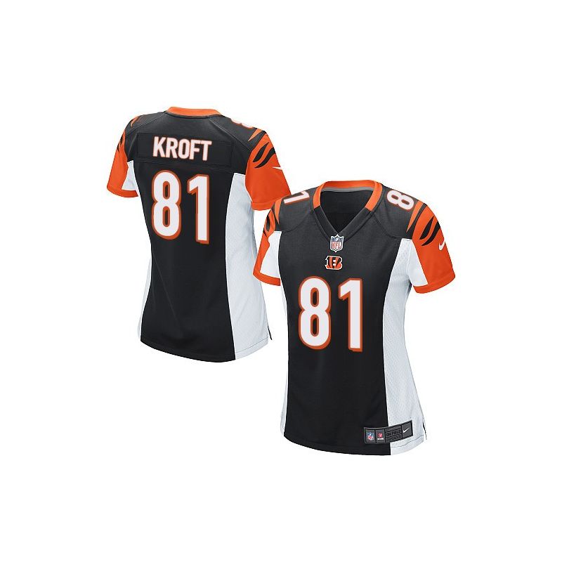 Cheap Tyler Kroft Bengals Women Jersey From China Black Game #81