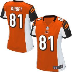 Cheap Tyler Kroft Bengals Women Jersey From China Orange Game #81