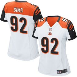 Cheap Pat Sims Bengals Women Jersey From China White Game #92