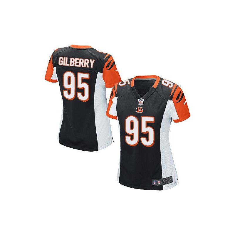 Cheap Wallace Gilberry Bengals Women Jersey From China Black Game #95