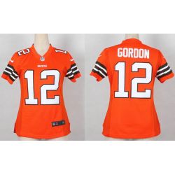 Cheap Josh Gordon Browns Women Jersey From China Orange Game #12
