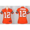 Cheap Josh Gordon Browns Women Jersey From China Orange Game #12