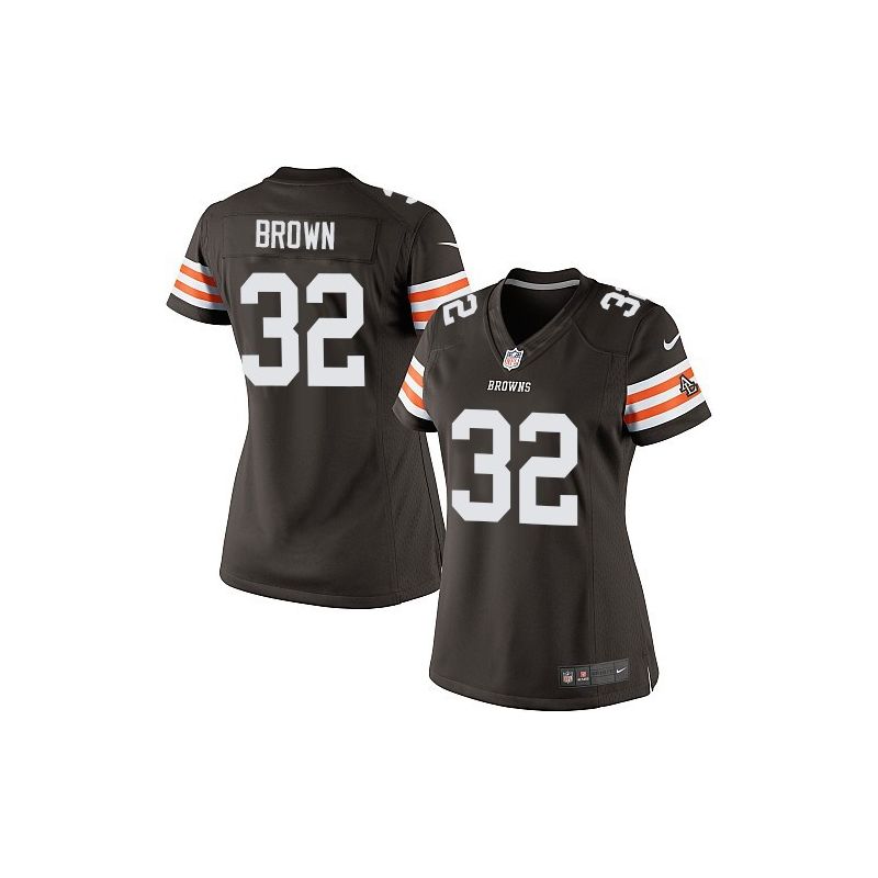 Cheap Jim Brown Browns Women Jersey From China Brown Game #32