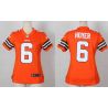 Cheap Brian Hoyer Browns Women Jersey From China Orange Game #6