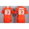 Cheap Paul Kruger Browns Women Jersey From China Orange-2015 Game #83