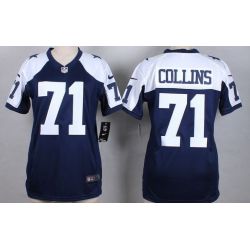 Cheap Lael Collins Cowboys Women Jersey From China Blue-Thanksgiving Game #71