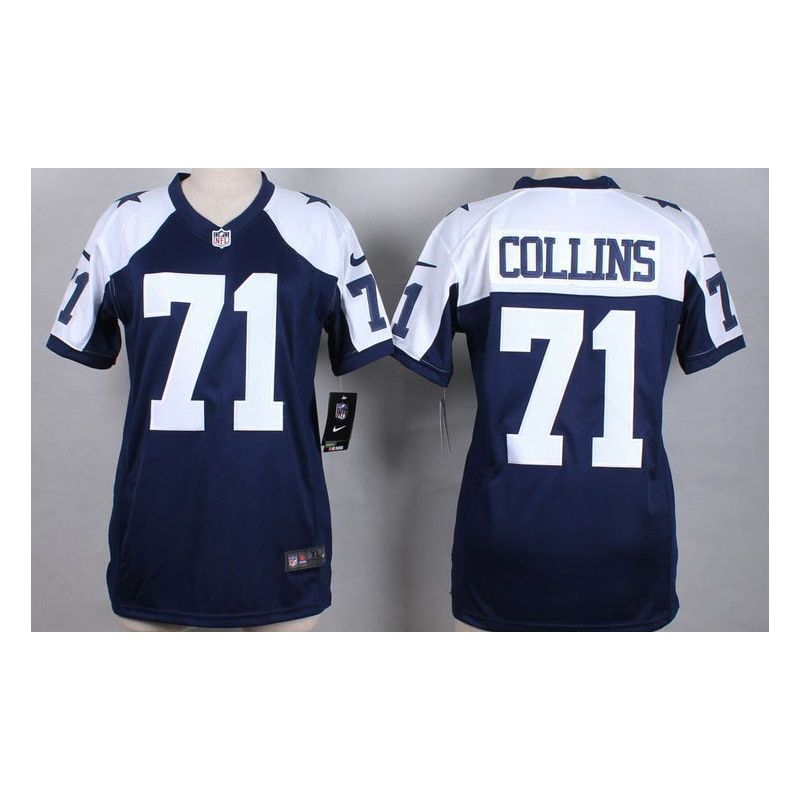 Cheap Lael Collins Cowboys Women Jersey From China Blue-Thanksgiving Game #71