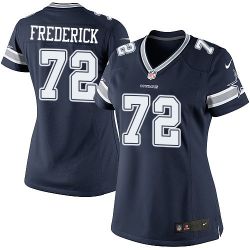 Cheap Travis Frederick Cowboys Women Jersey From China Blue Game #72
