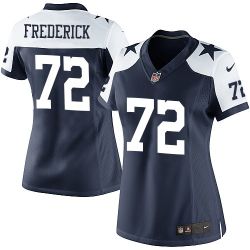 Cheap Travis Frederick Cowboys Women Jersey From China Blue-Thanksgiving Game #72