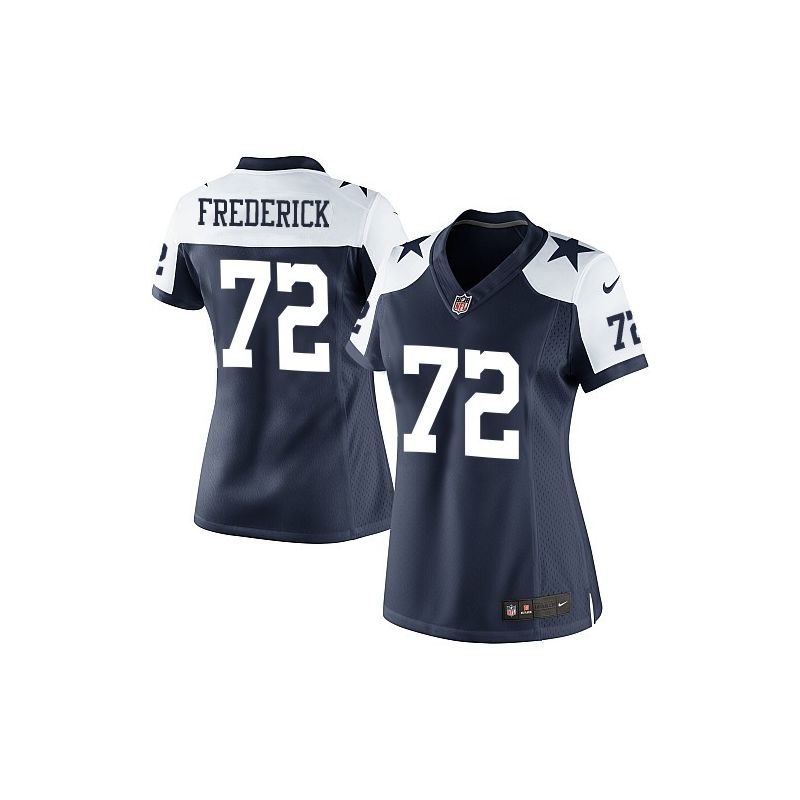 Cheap Travis Frederick Cowboys Women Jersey From China Blue-Thanksgiving Game #72
