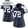 Cheap Travis Frederick Cowboys Women Jersey From China Blue-Thanksgiving Game #72
