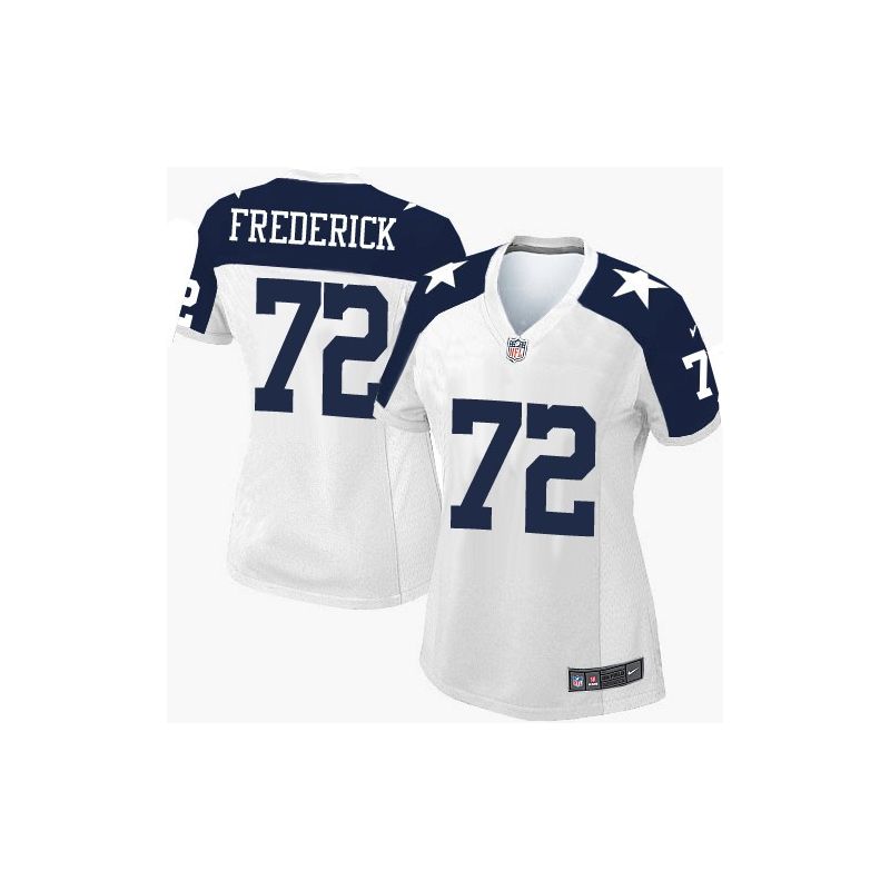 Cheap Travis Frederick Cowboys Women Jersey From China White-Thanksgiving Game #72