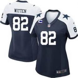 Cheap Jason Witten Cowboys Women Jersey From China BlueThanksgiving Game #82