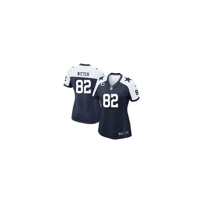 Cheap Jason Witten Cowboys Women Jersey From China BlueThanksgiving Game #82