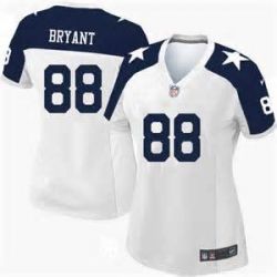 Cheap Dez Bryant Cowboys Women Jersey From China White-Thanksgiving Game #88