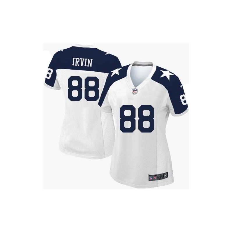 Cheap Michael Irvin Cowboys Women Jersey From China White-Thanksgiving Game #88
