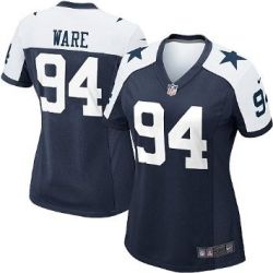 Cheap DeMarcus Ware Cowboys Women Jersey From China Blue-Thanksgiving Game #94