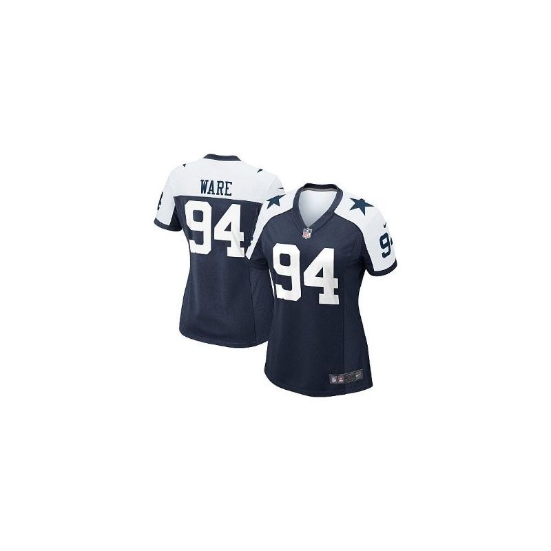Cheap DeMarcus Ware Cowboys Women Jersey From China Blue-Thanksgiving Game #94