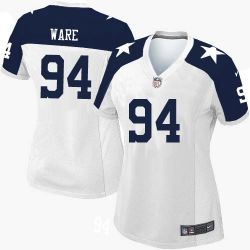 Cheap DeMarcus Ware Cowboys Women Jersey From China White-Thanksgiving Game #94