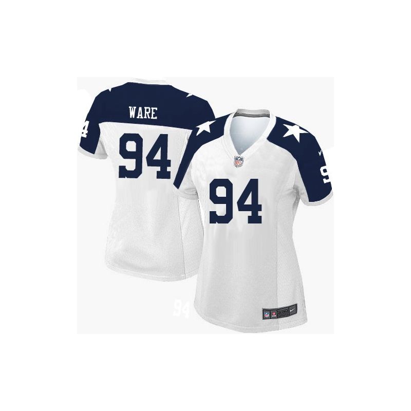 Cheap DeMarcus Ware Cowboys Women Jersey From China White-Thanksgiving Game #94