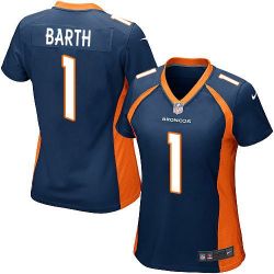 Cheap Connor Barth Broncos Women Jersey From China Blue Game #1
