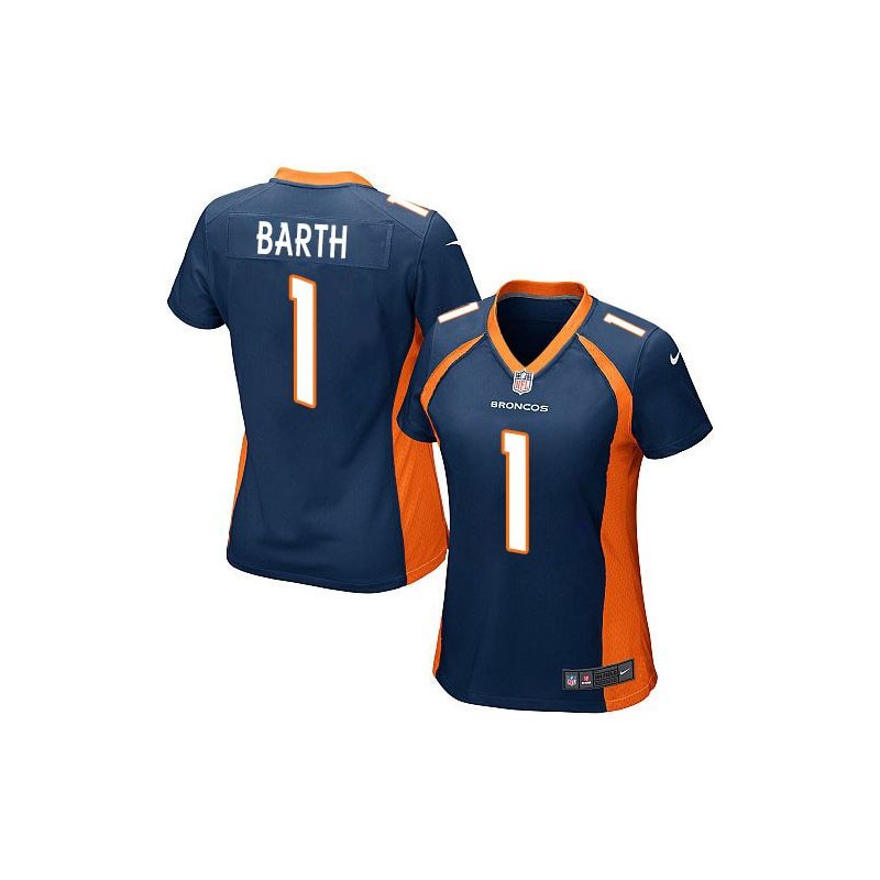 Cheap Connor Barth Broncos Women Jersey From China Blue Game #1