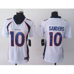 Cheap Emmanuel Sanders Broncos Women Jersey From China White Game #10