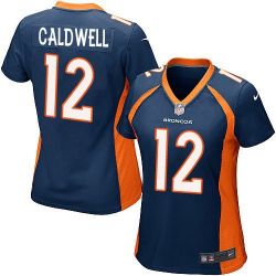 Cheap Andre Caldwell Broncos Women Jersey From China Blue Game #12