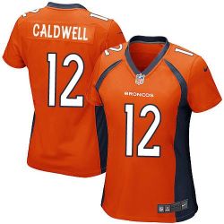 Cheap Andre Caldwell Broncos Women Jersey From China Orange Game #12