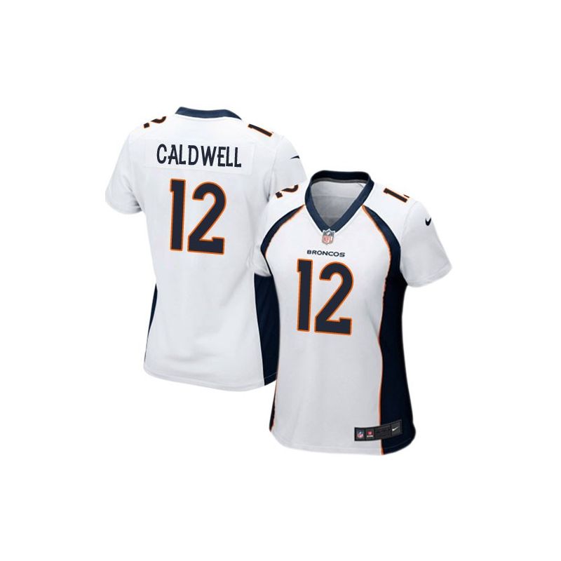 Cheap Andre Caldwell Broncos Women Jersey From China White Game #12