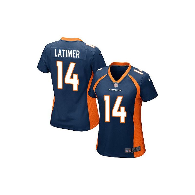 Cheap Cody Latimer Broncos Women Jersey From China Blue Game #14