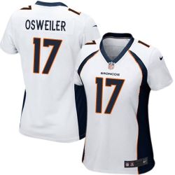 Cheap Brock Osweiler Broncos Women Jersey From China White Game #17