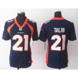Cheap Aqib Talib Broncos Women Jersey From China Blue Game #21