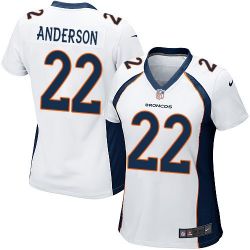 Cheap CJ Anderson Broncos Women Jersey From China White Game #22