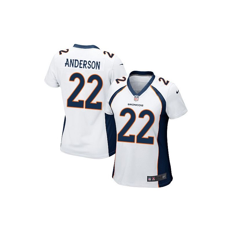 Cheap CJ Anderson Broncos Women Jersey From China White Game #22