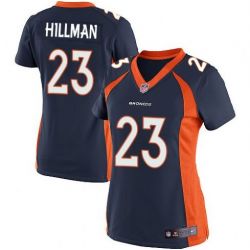 Cheap Ronnie Hillman Broncos Women Jersey From China Blue Game #23