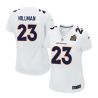 Cheap Ronnie Hillman Broncos Women Jersey From China White-Super-Bowl-50-Game-Event Game #23