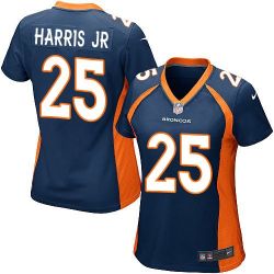 Cheap Chris Harris Jr Broncos Women Jersey From China Blue Game #25
