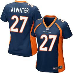 Cheap Steve Atwater Broncos Women Jersey From China Blue Game #27