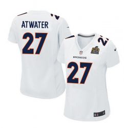 Cheap Steve Atwater Broncos Women Jersey From China White-Super-Bowl-50-Game-Event Game #27