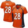 Cheap Montee Ball Broncos Women Jersey From China Orange Game #28